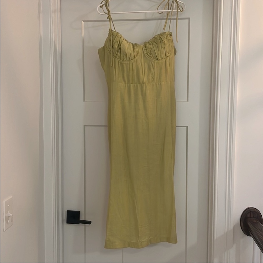 Trendy Olive URBAN OUTFITTERS Midi Sundress ☀️